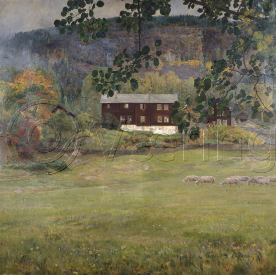 Eilif Peterssen (1852-1928)
Size: 112x113 cm
Location: Private, 
Photo: O.Væring
