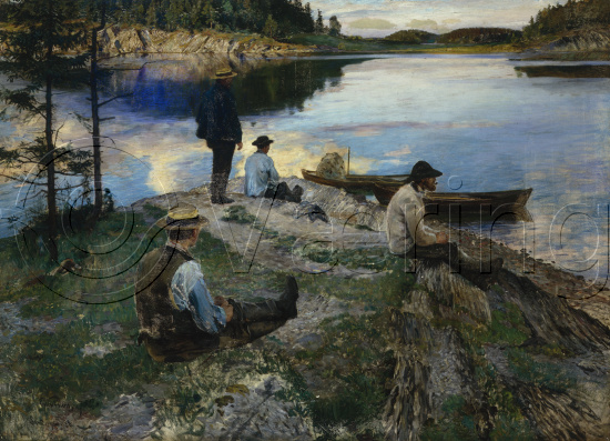 Eilif Peterssen (1852-1928)
Size: 131x181 cm
Location: Private, 
Photo: O.Væring