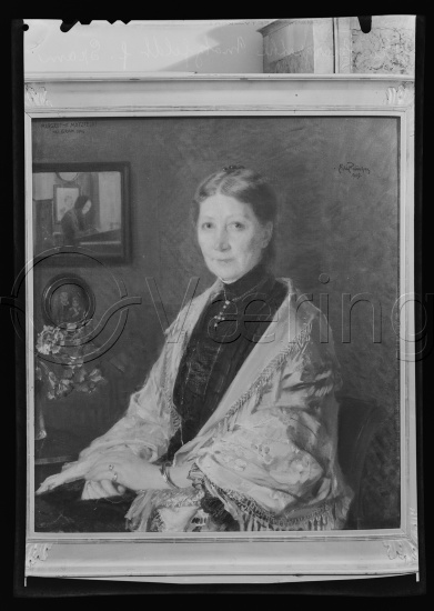 Glassplate og negativ bladfilm