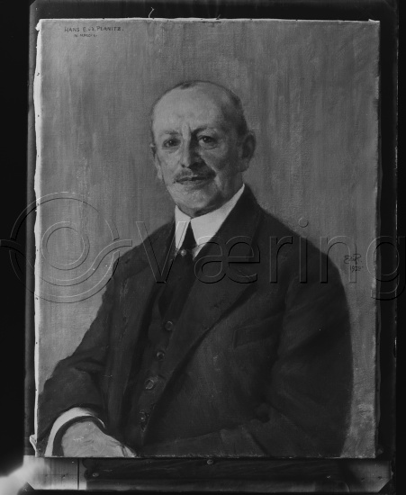 Glassplate og negativ bladfilm