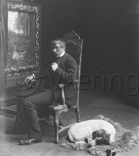 Glassplate og negativ bladfilm