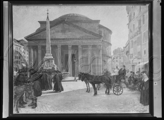 Glassplate og negativ bladfilm