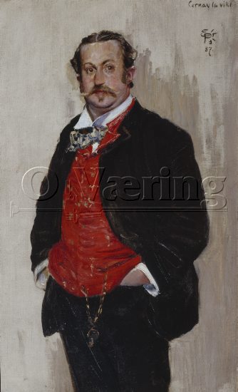 Eilif Peterssen (1852-1928), Size: 53x31.5 cm, Location: Museum, 