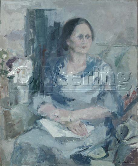Agnes Hiort (1899-1984), 
Size: 120x100 cm, 
Location: Museum, 