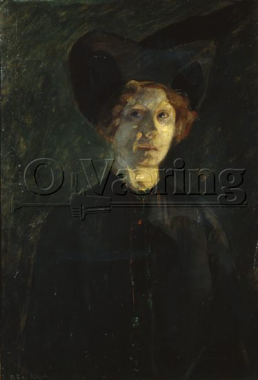 Oda Krohg (1860-1935), 
Size: 81x51 cm, 
Location: Private, 
Photo: O.Vaering, 1994