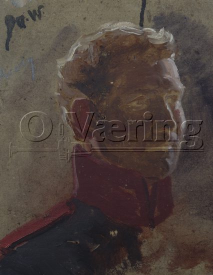 Oscar Wergeland (1844-1910)
Size: 23x18.5 cm (utkast) 
Location: Galleri
Photo. O.Væring 