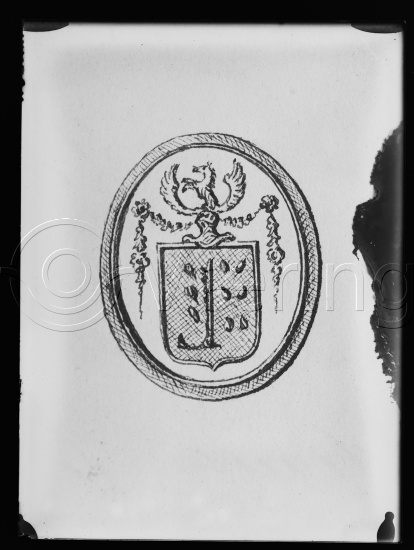 I fotoeske med teksten Holmboe-familien