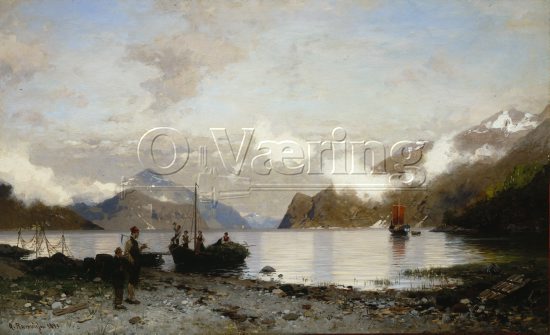 Anton Rasmussen (1857-1914), 
Size: 77x125 cm, 
Genre: Oil on canavas, 
Location: Private, 
Photo: Per Henrik Petersson