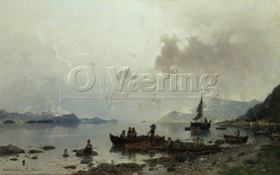 Anton Rasmussen (1857-1914), 
Size: 61x96 cm, 
Genre: Oil on canavas, 
Location: Private, 
Photo: Per Henrik Petersson
