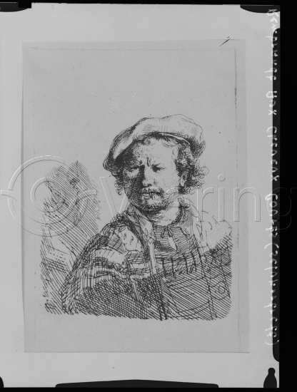 Glassplate og negativ film