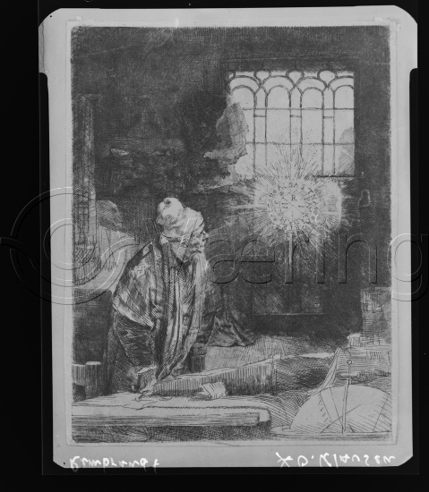 Glassplate og negativ film