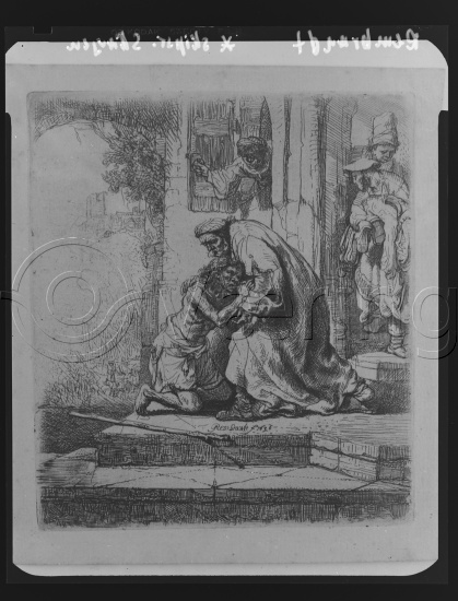 Glassplate og negativ film