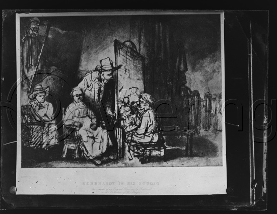 Glassplate og negativ film