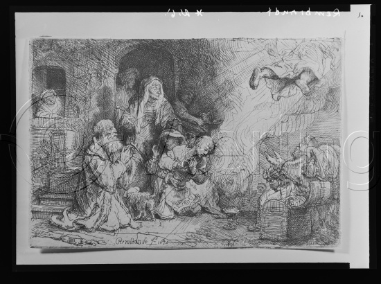 Glassplate og negativ film