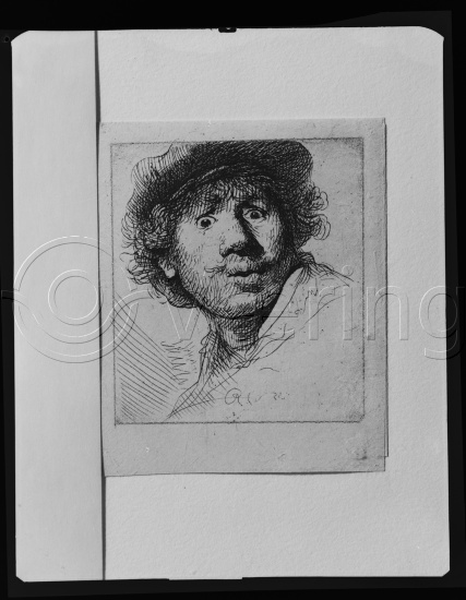 Glassplate og negativ film