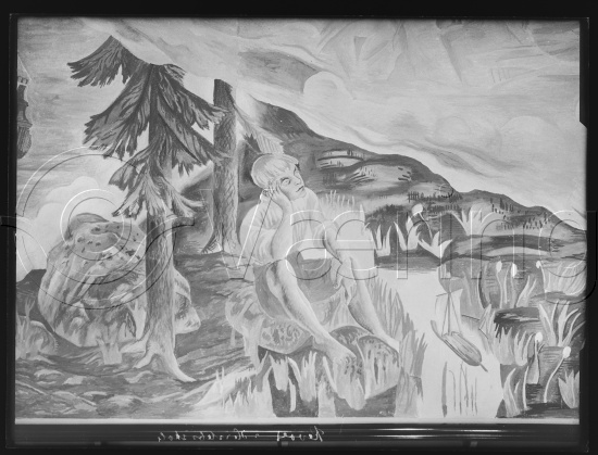 Glassplate og negativ film