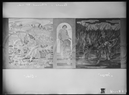 Glassplate og negativ film