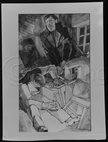 Glassplate og negativ film