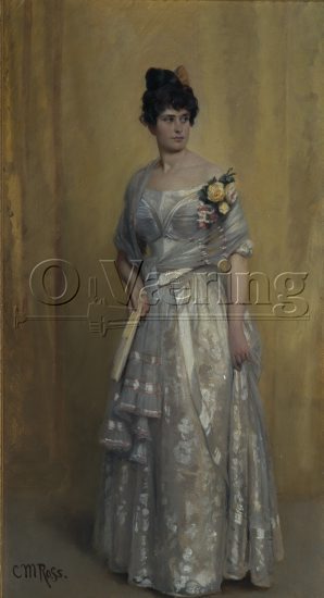 Christian Meyer Ross (1843-1904), 
Size: 42x23 cm, 
Genre: Oil, 
Location: Private, 
Photo: Per Henrik Petersson