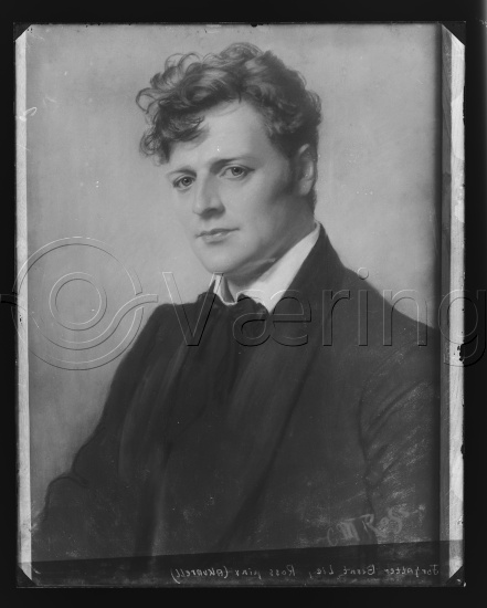 Glassplate og negativ bladfilm