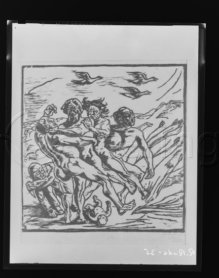 Glassplate og negativ film