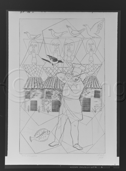 Glassplate og negativ film