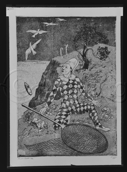 Glassplate og negativ film