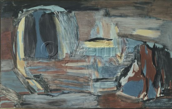 Artist: Knut Ruhmor (1916-2002)
Dimensions: 111x175 cm/
PhotoCredit: O.Væring /
Digital Size: High-res TIFF and JPG/
