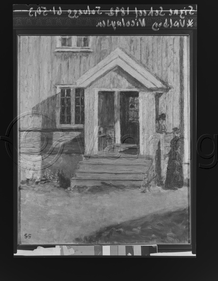Glassplate og negativ film