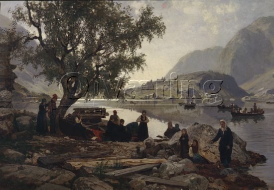 Otto Ludvig Sinding (1842-1909), 
Size: 65x99 cm, 
Location: Private, 
Photo: O.Vaering,