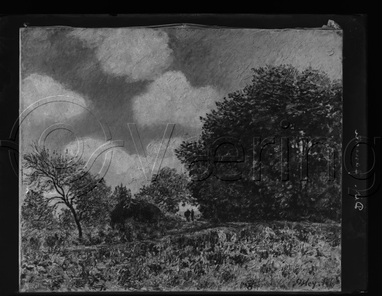 Glassplate og negativ film