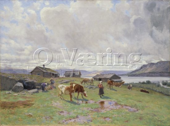 Christian Skredsvig (1854-1924), 
Size: 108x156 cm, 
Location: Private, 
Photo: O.Vaering