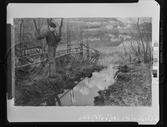 Glassplate og negativ film
