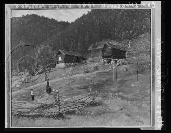 Glassplate og negativ film