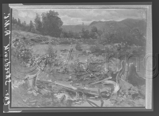 Glassplate og negativ film