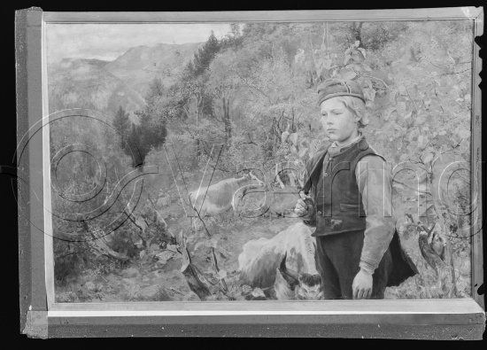 Glassplate og negativ film