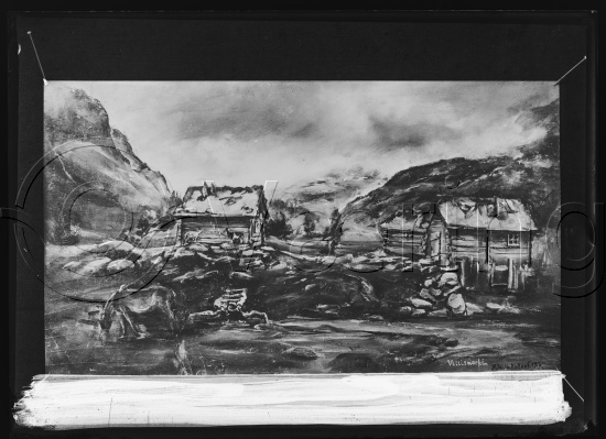 Glassplate og negativ film
