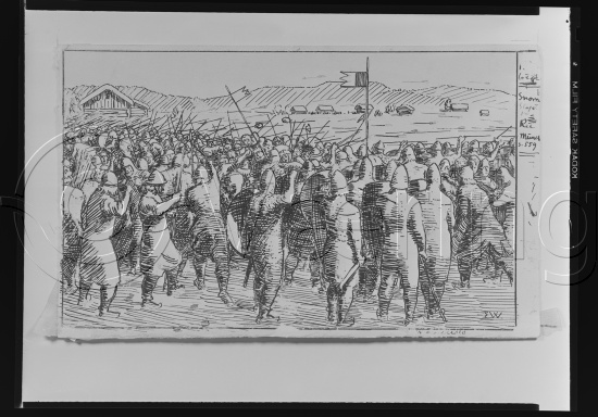 I samlet fotoeske med tittel Snorre tegninger