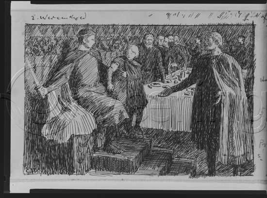 I samlet fotoeske med tittel Snorre tegninger