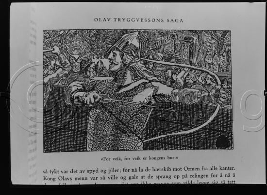 I fotoeske med Snorre tegninger