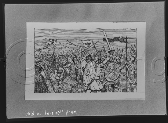 I fotoeske med Snorre tegninger