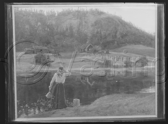 Glassplate og negativ film