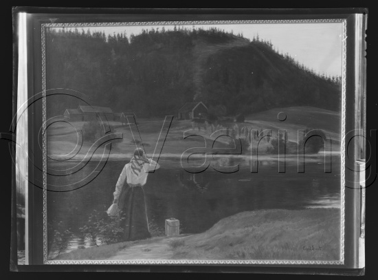 Glassplate og negativ film
