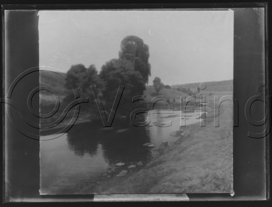 Glassplate og negativ film
