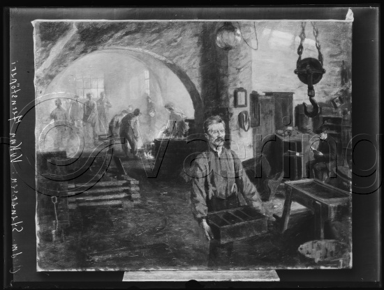 Glassplate og negativ film