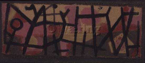 Artist: Paul Klee (1879-1940) German Swiss artist, 
Image size: 30x70 cm
Location: Museum
Photo: O.Væring
Digital size: High-res TIFF and JPG , 
