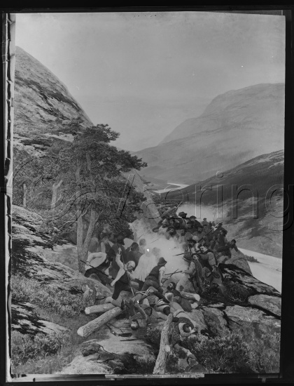 Glassplate og negativ film