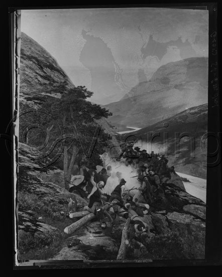 Glassplate og negativ film