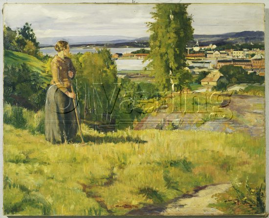 Halfdan Strøm, 1887,
66x84 cm