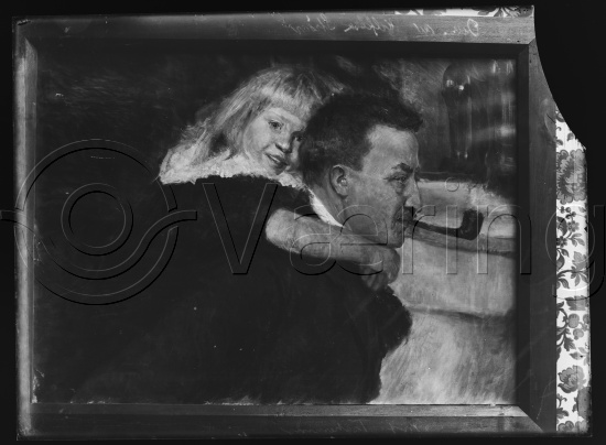 Glassplate og negativ film